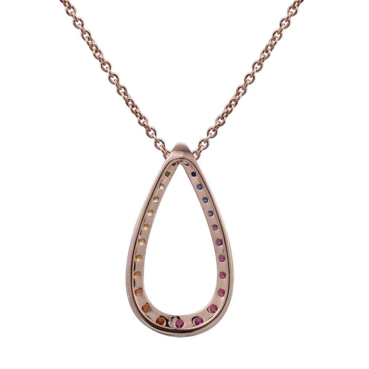 Raindrop Shaped Rainbow Pendant