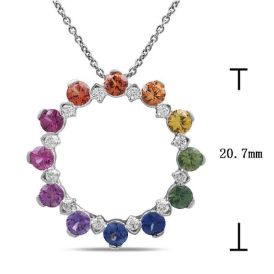 Small Rainbow Orbit Pendant