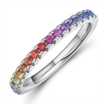 Small Single Row Round Diamonds Ring