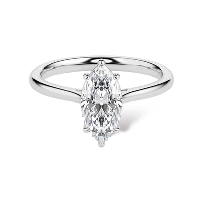 SOLITAIRE MARQUISE DIAMOND RING LG