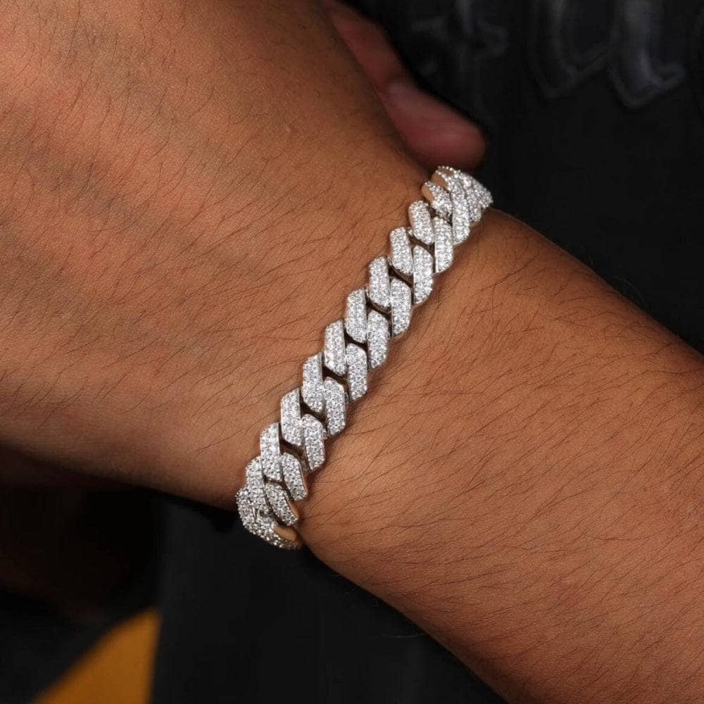 Straight Edge Cuban Link Bracelet