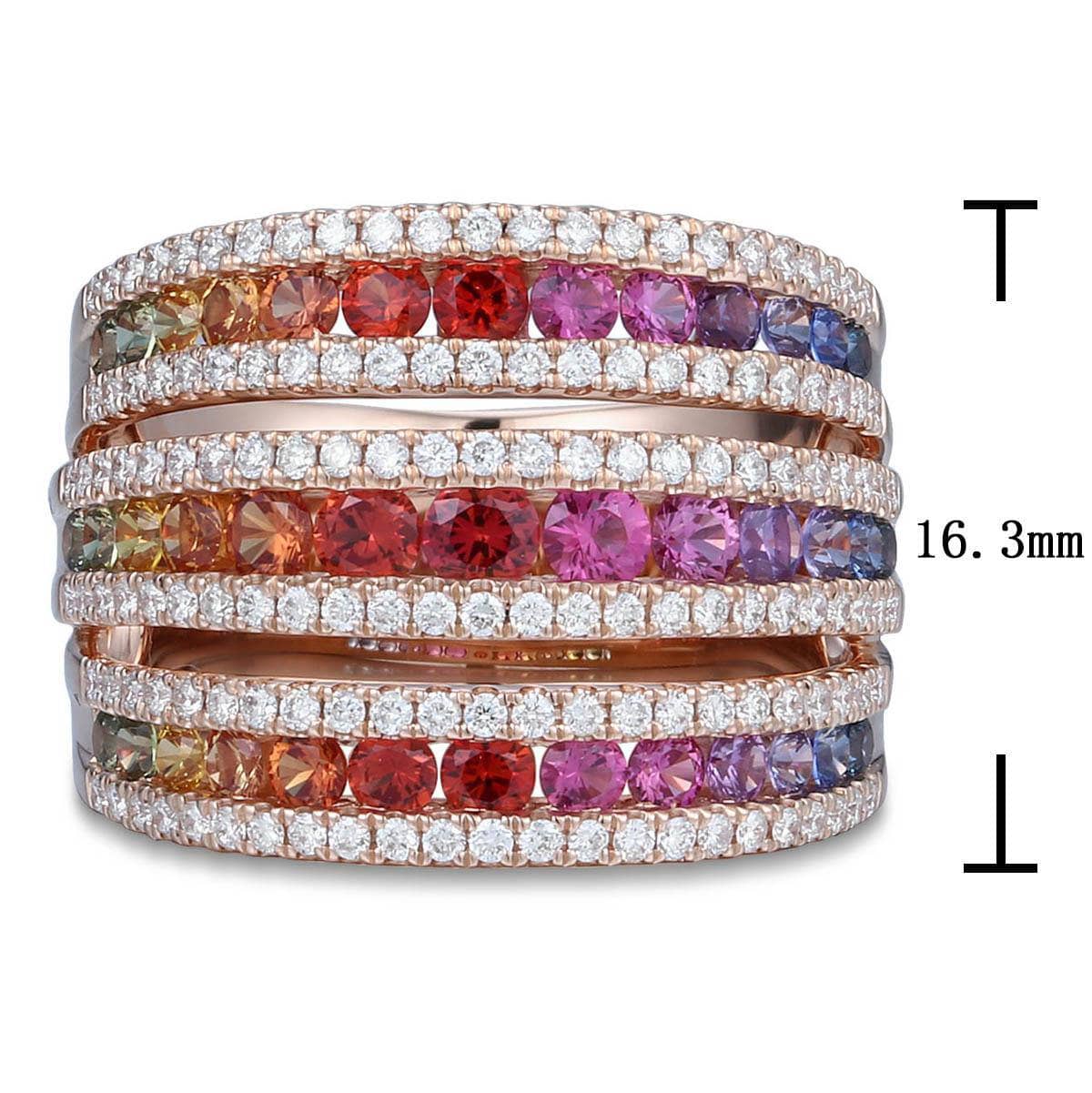 Three-in-One Rainbow Ring