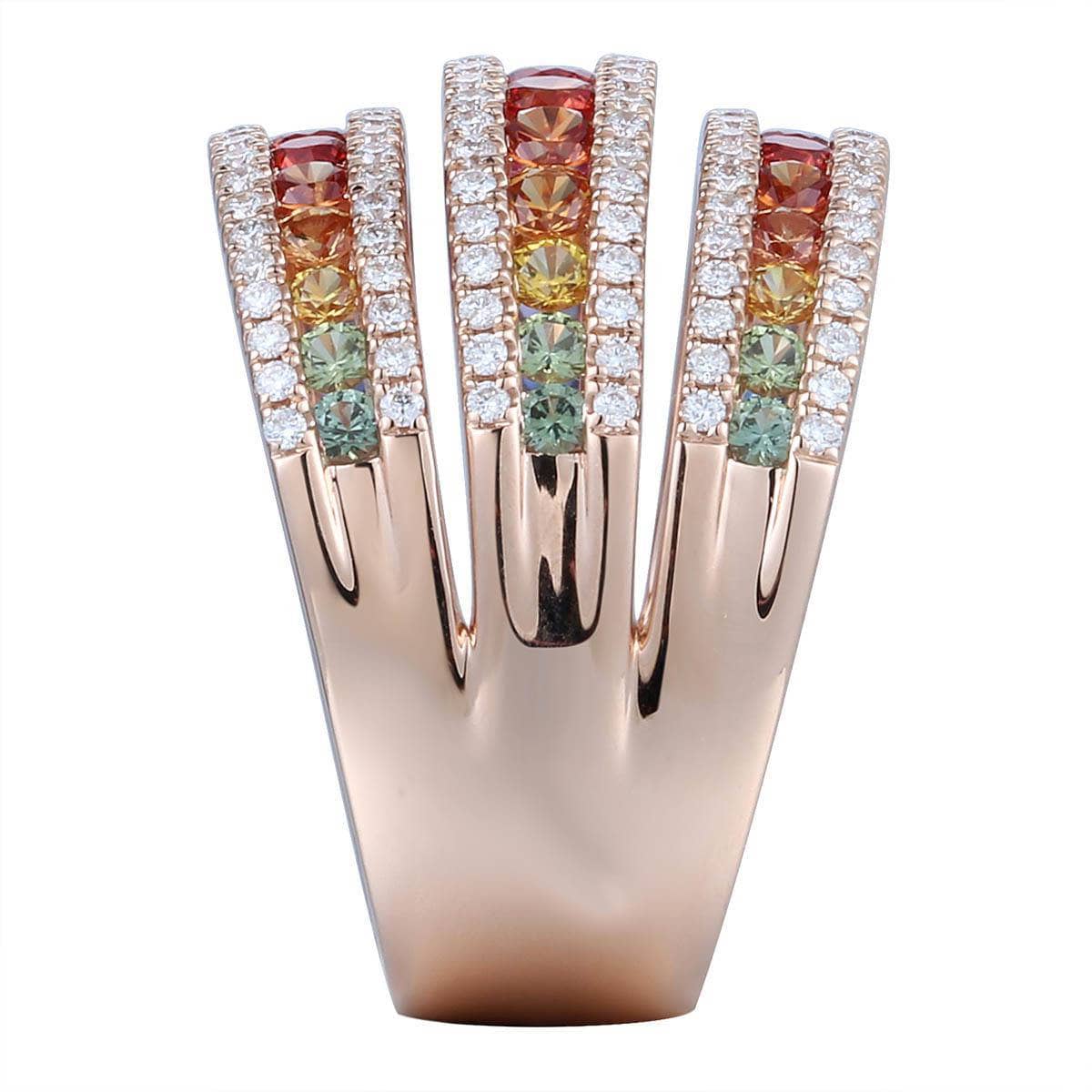 Three-in-One Rainbow Ring