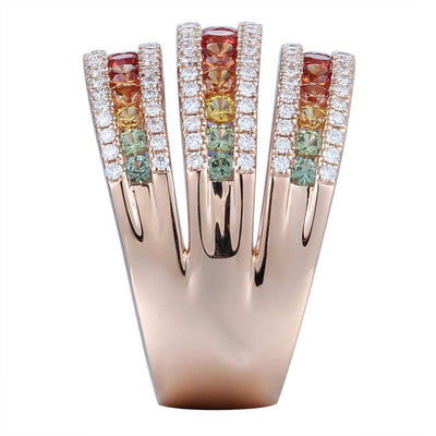 Three-in-One Rainbow Ring