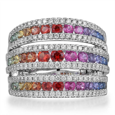 Three-in-One Rainbow Ring
