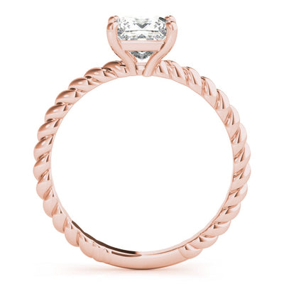TWISTED SOLITAIRE PRINCESS DIAMOND RING