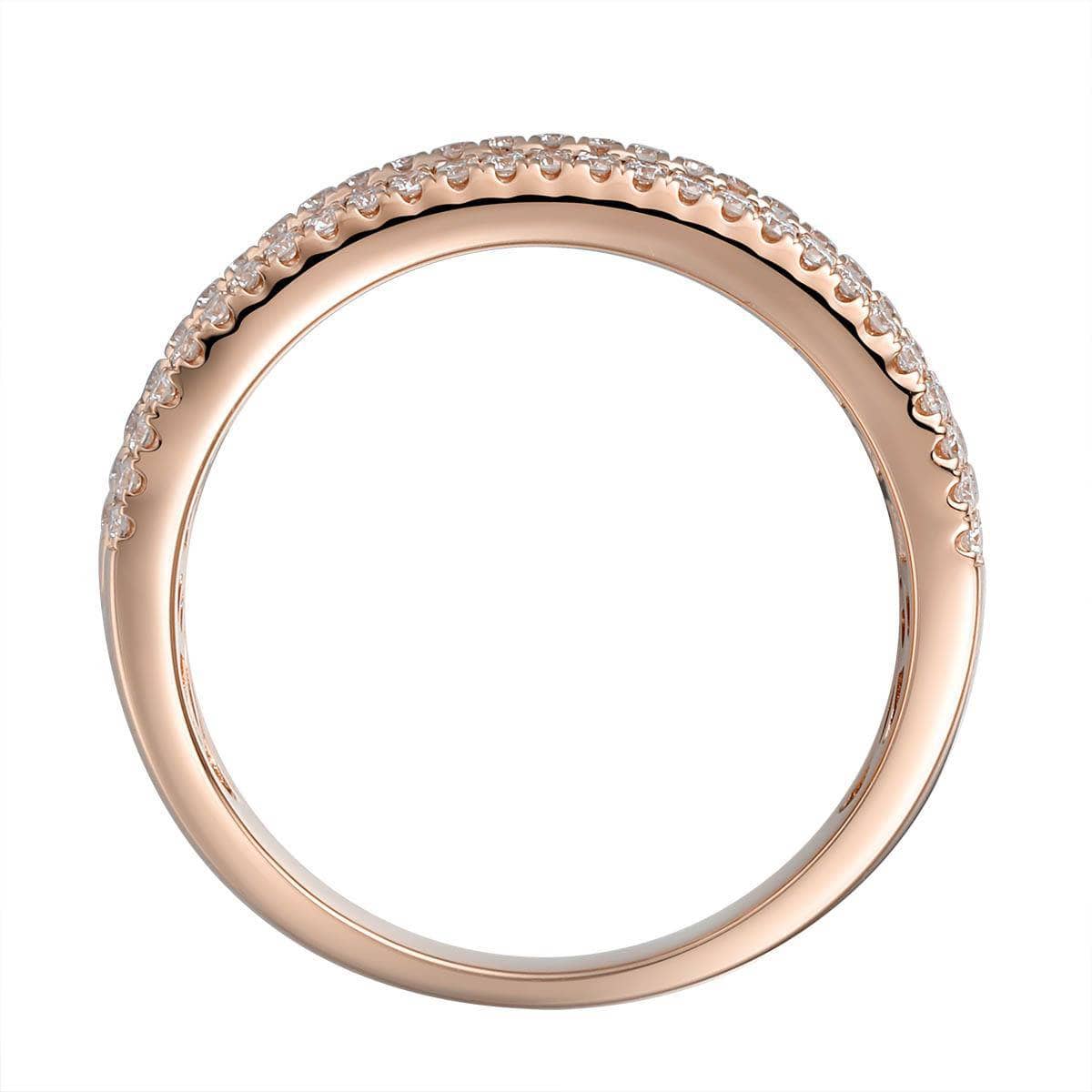 Two Row Baguette Rainbow Ring