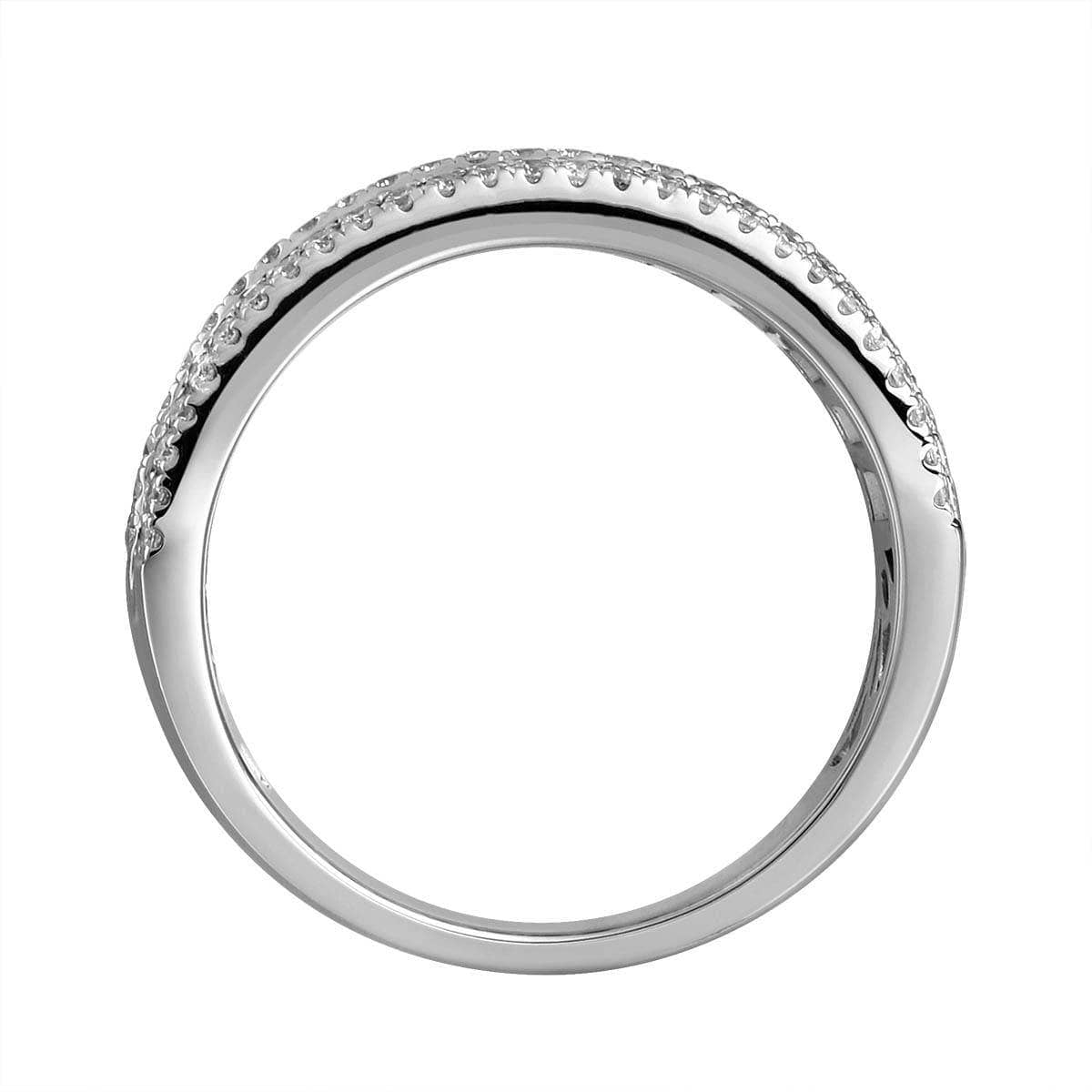 Two Row Baguette Rainbow Ring