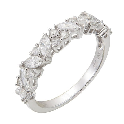 ALLIANCE WITH MARQUISE AND ROUND DIAMONDS