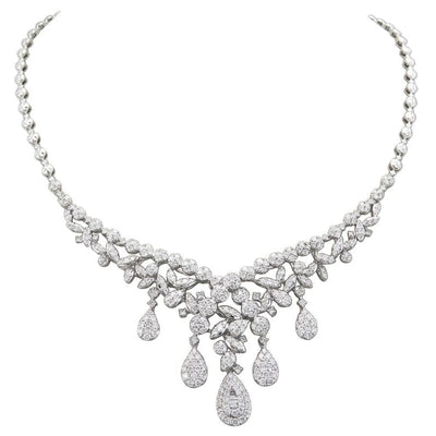DRIPS OF PEAR DIAMONDS COLLIER