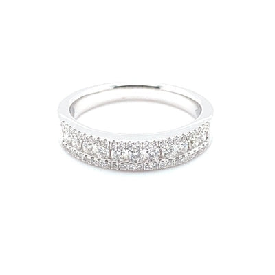 ETERNITY BAND WITH CHANNEL OF DIAMONDS