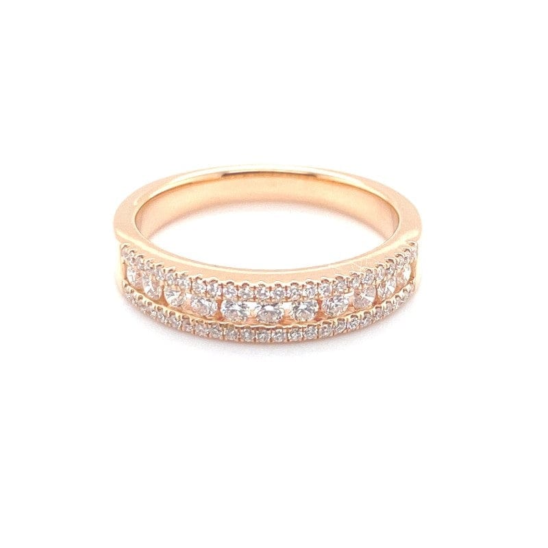 ETERNITY BAND WITH CHANNEL OF DIAMONDS