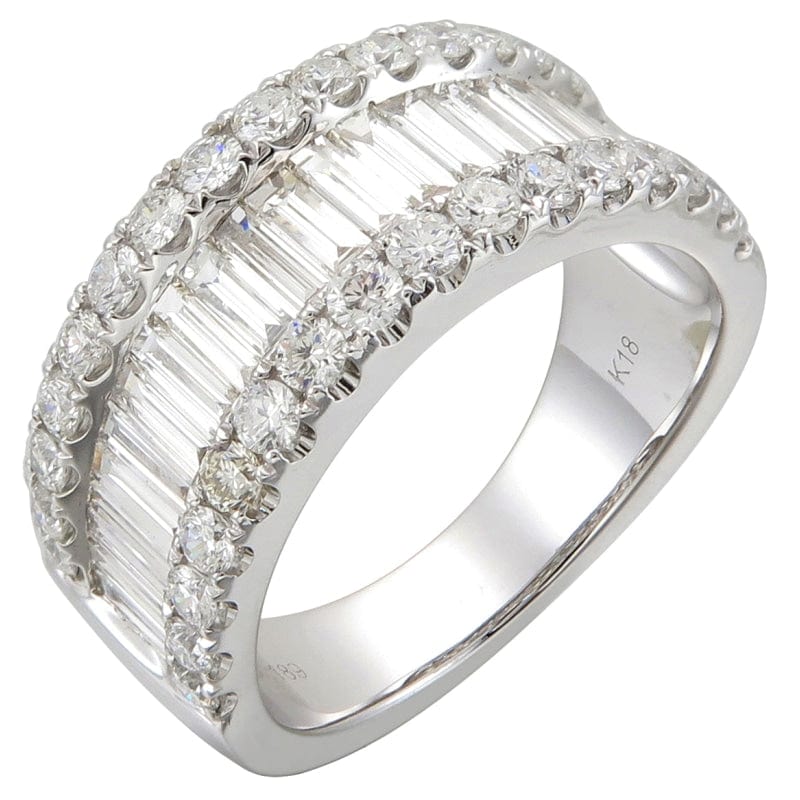 ETERNITY RING WITH BAGUETTE AND ROUND DIAMONDS