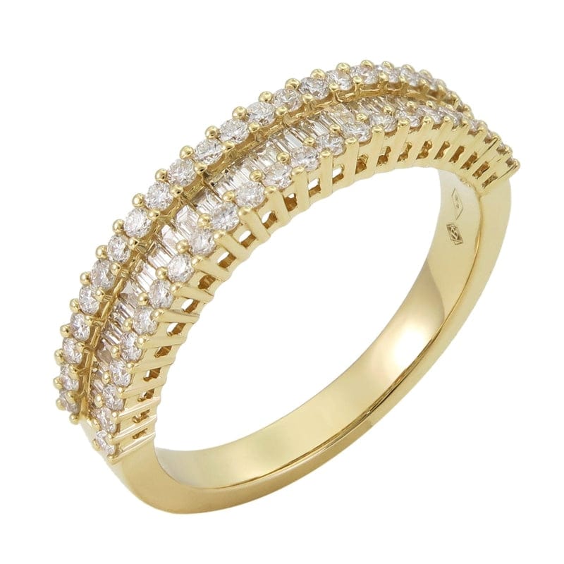 ETERNITY RING WITH ROUND AND BAGUETTE DIAMONDS - SMALL