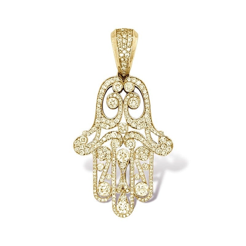 HAMSA DECORATED WITH THICK HOOK 5,5 CM