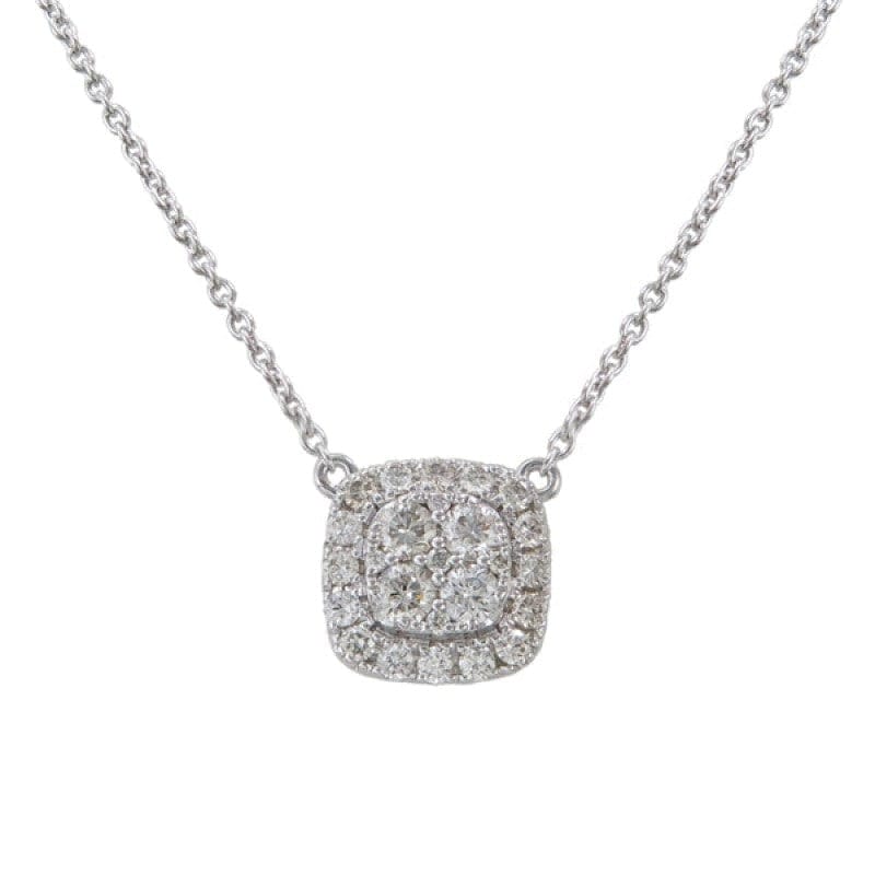 INVISIBLE CUSHION HALO NECKLACE