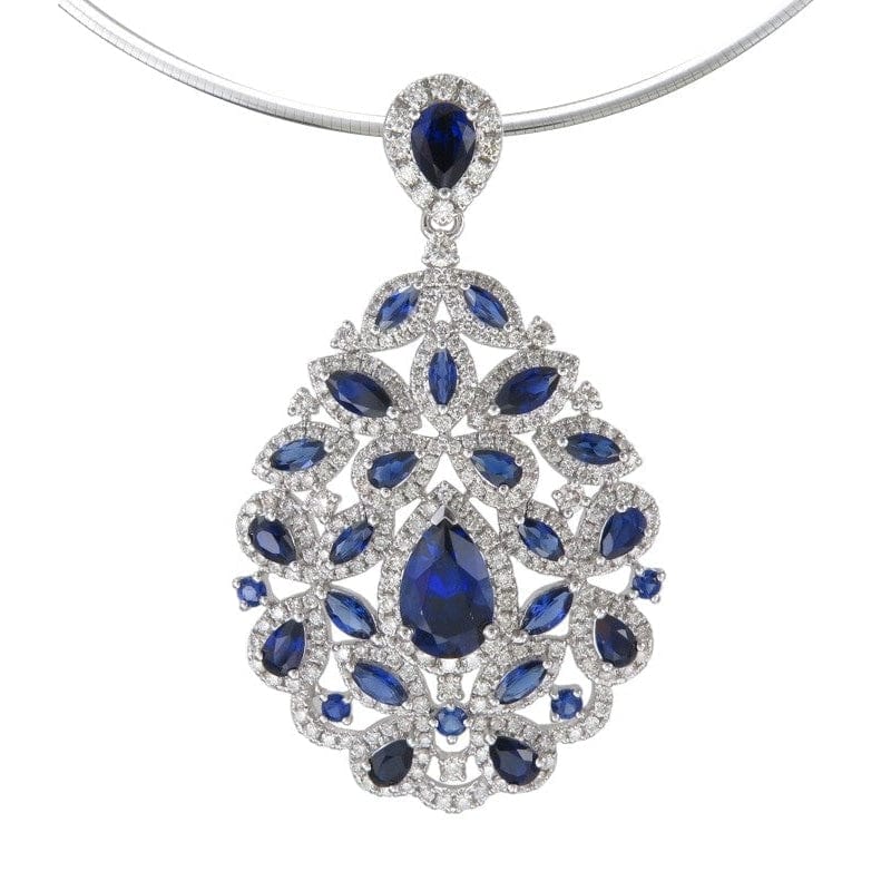 PEACOCK PENDANT WITH SAPPHIRE