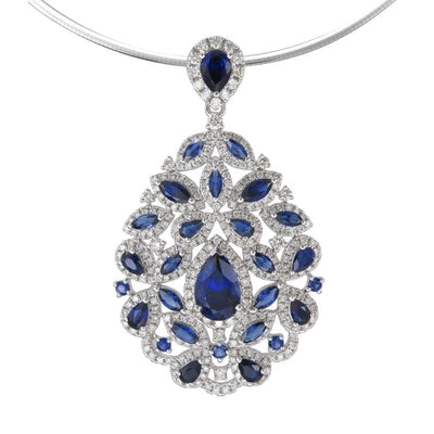 PEACOCK PENDANT WITH SAPPHIRE