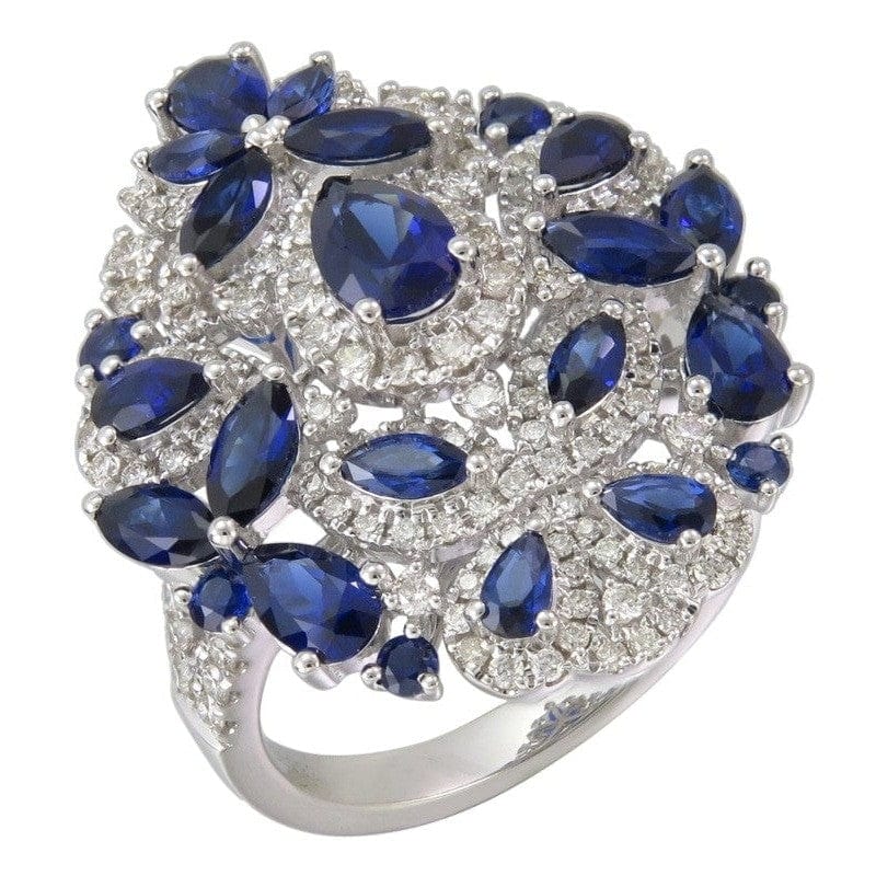 PEACOCK RING WITH SAPPHIRE