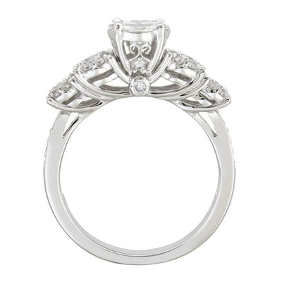 ROYALTY 5 STONE WITH DIAMONDS ON THE SIDES SOLITAIRE