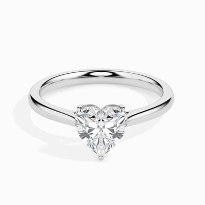 SOLITAIRE HEART DIAMOND RING